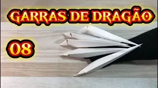 Como fazer garras de dragão 08 #dragonclaw #paperclaws #dragon