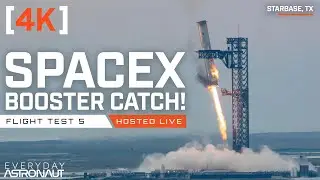 [4K] Watch SpaceX Catch A Starship Rocket From Space!!! 