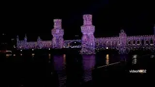 FESTIVAL OF LIGHTS Berlin Sept 2021 Oberbaum Brücke