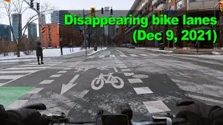 Disappearing bike lanes