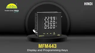 MFM443-TX/T : Display and programming keys- (Hindi)