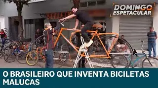 Achamos no Brasil: Conheça Zé Cruz, um inventor de bicicletas malucas | DOMINGO ESPETACULAR