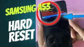 Samsung A53 Pattern Pin Unlock | Samsung A53 Hard Reset