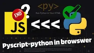 pyscript python in browser hindi | end of javascript reality | pyscript introduction