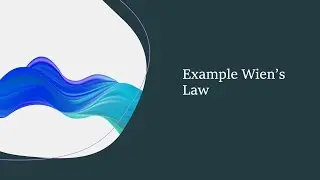 Example Wien's Law