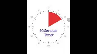 10 Seconds Countdown Timer with clock ticking sound and Finish Bell