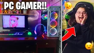 DEI UM *PC GAMER* PRA MINHA SOBRINHA (reação dela)