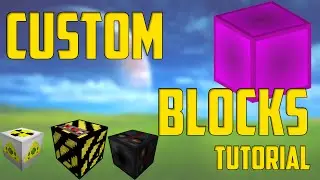 How To Make New Custom Blocks - Minecraft Command Block Tutorial [1.11][1.10][1.9]