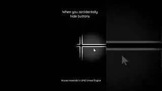 Interactive mouse position screen space materials with UMG Unreal engine