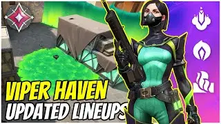 Updated Viper Haven Lineups + One-way Smokes - Valorant Guide