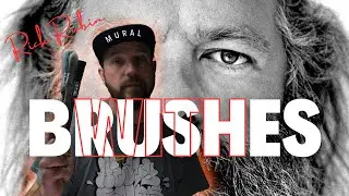 Can I paint a portrait with Brushes? Art, Mural, Portrait, Timelapse, Rick Rubin