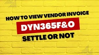 How to view Vendor Invoice is settled or not