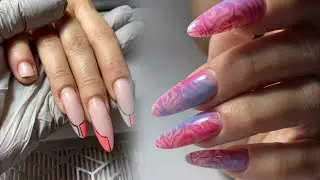 ГРАДИЕНТ стемпингом🟣🔵После дачи сломы по живому😱