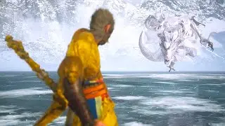 Monkey King vs White Dragon Boss (Kang-Jin Loong Scenes) Black Myth WUKONG