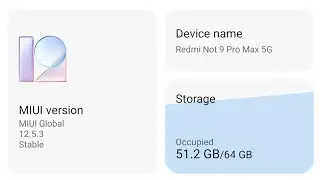 Redmi Note 9 Pro Max New Update In Pilot User 12.5.3