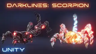 [Unity] Darklines Scorpion for Unity 2021+. a Character, monster, a Darkline!