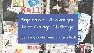 SCAVENGER HUNT COLLAGE CHALLENGE SEPTEMBER - POSTAL