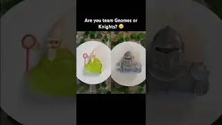 choose a side👀 #gnomes #knights #meme #cake #shorts