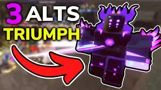 USING 3 ALTS TO BEAT HARDCORE - Tower Defense Simulator (ROBLOX)