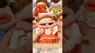 Cute Crochet Phone Bag | Little Monster with Big Mouth to Keep Your Phone