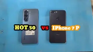 infinix hot 50 vs iphone 7 plus speed test