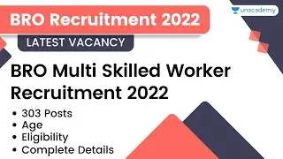 BRO Recruitment 2022 | BRO Multi Skilled Worker | Latest Govt Job Vacancy 2022 | Complete Details