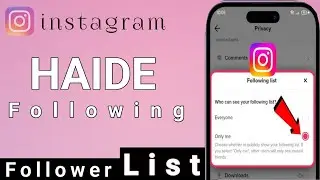 How to hide Instagram following and followers list 2024 ( iOS & android )