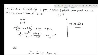 Test for standard deviation of a normal population