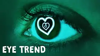 Teal Blue Neon Lights Love Heart Tunnel with Romantic Background  for Eye Trend TIK TOK