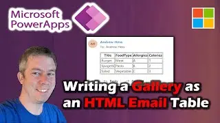 Convert a Gallery into an HTML Email in Power Apps