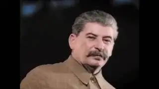 Stalin slowly turning his head while "Steel Sting" plays