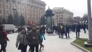 Euro Maidan and Anti Maidan prostertors in Kharkiv