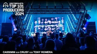 CASSIMM b2b CRUSY b2b Tony Romera - Live @ 1001Tracklists Top 101 Producers 2024 ADE Party
