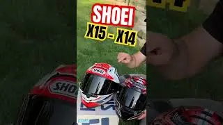 SHOEI X14 vs X15🇯🇵👌 #agv #arai #honda #moto #supersport #deportiva #ducati #bmw #ktm #s1000rr