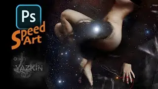 #SpeedArt Pescamos Polvo de estrellas #Photoshop por Yazmin Torres