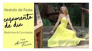 Vestidos de Festa Longo para Casamento de Dia  -  Looks para Madrinhas e Convidadas no Campo