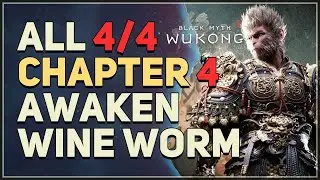 All Chapter 4 Webbed Hollow Awaken Wine Worm Locations Black Myth Wukong