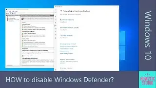 How to turn off or disable Windows Defender?