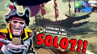 Stealing the BURNING BLADE as a SOLO - Sea of Thieves MOVIE