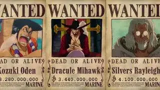UNKNOWN BOUNTIES IN ONE PIECE - Shichibukai & Joy Boy