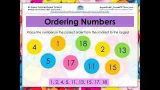 2021/22 - Maths Term 1 - Week 1 Counting from 1-20