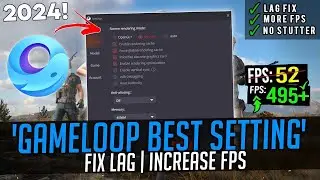 🔧How To Boost FPS, FIX Lag And FPS Drops In PUBG Mobile In Gameloop Emulator 2024📈✅| Best Settings