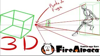 Cómo dibujar en PERSPECTIVA 3D con FIRE ALPACA