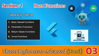 Dart Functions Explained in Tamil | Dart Programming Flutter Beginners to Advanced | Dilip Coder