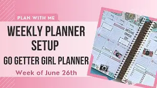 Weekly Catchall Planner Setup in my Go Getter Girl Planner (Weekly Vertical) | PLAN WITH ME