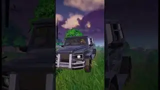 FORTNITE - CATCHING A TRAIN IN A CAR : Stunt Driving in Fortnite  #shorts