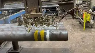 OCTG Pipe Color Banding Spray Application