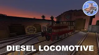 Minecraft Create Mod Train Build - Diesel Locomotive