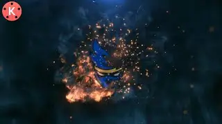 How to Make Fire Spark's Logo Reveal intro in kinemaster in hindi
