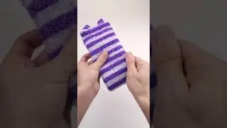 Массажная длинная мочалка для душа и бани "Сирень"